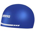 Arena 3D Soft USA Unisex Yarış Yüzme Bonesi, Kadınlar ve Erkekler için,%100 Silikon, Kraliyet Mavisi, Medium