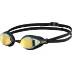 Arena Air-Speed Mirror Yüzücü Gözlüğü Erkekler İçin Anti Fog Özellikli Siyah Silikon Malzeme - Siyah - Sarı