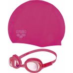 Arena Arena Pool Jr Kid's Swimming Goggles Çocuk Bone Gözlük Seti - Fuşya