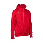 ARENA Erkek Team Üniseks Kapüşonlu Ceket Panel Kapüşonlu Sweatshirt, Kırmızı, L