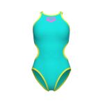 Arena One Büyük Logolu Su Yumuşak Yeşil Kadın Mayo