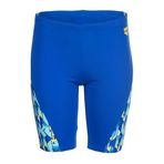 ARENA Print Swim Jammer Erkek Çocuk Jammer Mayo,Neon Blue Yellow 14-15 Yaş