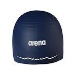 Arena Silikon Yarış Yüzme Bonesi Erkek ve Kadın Aquaforce Wave Hidrodinamik Performans Rekabetçi Yoğun Yüzme, Lacivert, Medium