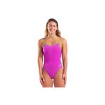 Arena Swimsuit Lace Back Solid Kadın Pembe Yüzücü Mayo 004651966
