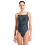 Arena Water Prints Swimsuit Kadın Siyah Yüzücü Mayo 009398506