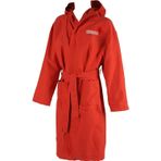 ARENA Zeal Robe/Red-Whıte Yetişkin Bornozu,Kırmızı Xs