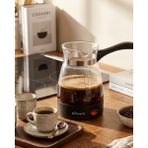 Arenes Cam Kahve Makinesi 650W 0.5 Litre 5 Fincan Kapasiteli Elektrikli Türk Kahvesi Makinesi - Lisinya