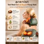 ARENİST Arenist Parmakla Yoğuran El Hissi Sunan Isıtmalı Masaj Aleti (Taşınabilir,şarjlı) | Boyun,sırt,omuz,bacak - Yeşil