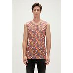 Areole Tank-Top Ginger Tarçın Desenli Erkek Atlet