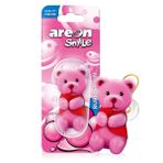 AREON Smile hava tazeleyici araba kokusu Bubble Gum komik pembe ayı araba kokusu sakız hayvan kolye asmak için asılı ayna figür ev sevimli 3D (paket x 1)