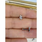 Ares Collection 1 Adet G23 Titanium ( Titanyum) Helix Kıkırdak Conch Uyumlu Piercing