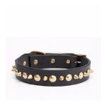 Ares Handmade Deri Köpek Tasması Siyah M (36-45CM) Cl-Ar-Bl-M