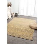 Ares Hardal Gri Halı Yıkanabilir Kaymaz Taban Şönil Kilim Dokuma Pamuk Taban Kilim NV16