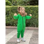 Ares Kids Fashion Kürk Yaka Tulum - Açık Yeşil - 2 Yaş
