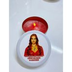 Aresmumatölyesi Dekoratif Hediyelik Hürrem Sultan Teneke Mum - Beyaz - Kırmızı