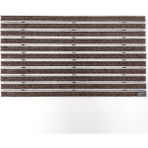 Arfen Gömme Tip Halı Üst Yüzeyli Alüminyum Kahverengi Paspas 60 x 90 cm