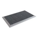 Arfen Halı Üst Yüzeyli Alüminyum Gri Paspas 50 x 80 cm