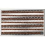 Arfen Halı Üst Yüzeyli Alüminyum Ince Seri Kahverengi Paspas 50 x 80 cm