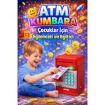 Arfseb Akıllı ATM Kumbara Ve Mini banka – Şifreli ve Dijital Kasa Kırmızı