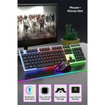 Arfseb Gaming Klavye Mouse Seti – Modern ve RGB Işıklandırma