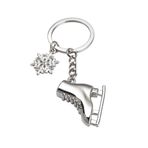 ARFUKA Anahtarlık Paten Ayakkabıları Kolye Ucu Anahtarlık Metal Anahtarlık, Noel/Doğum Günü/Sevgililer Günü Hediyesi Erkekler ve Kadınlar için, Gümüş, Small