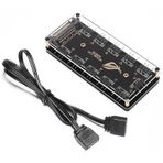 Argb Rgb Led 3 Pin 11 Port 5V Sata Power Güç Fan Çoklayıcır Şerit Hub Kablo Splitter