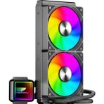 Argb Tr240 Sıvı Soğutucu 2x12cm Fan Yüksek Performanslı Işlemci Soğutucusu Sıvı Soğutma Siyah