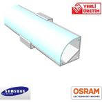 Arge LED Mutfak Dolabı ve Tezgah Altı Bombe Difüzörlü Köşe Bar LED 24V - 1 m - 4000K