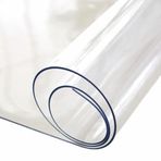 Arge Zemin 1,7 mm Kalınlık 90 x 110 cm Şeffaf Pvc Kalın Kaymaz Masa Örtüsü Koruyucu