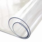 Arge Zemin 1,7 mm Kalınlık 90 x 50 cm Şeffaf Pvc Kalın Kaymaz Masa Örtüsü Koruyucu