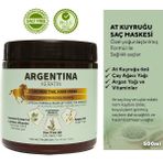 Argentina At Kuyruğu ve Argan Yağlı Besleyici Saç Maskesi ve Kremi 500 ml – Tuzsuz, Parabensiz, Her Saç Tipine Uygun