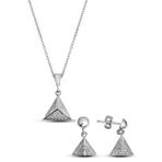 Argentum Concept 925 Ayar Gümüş Üçgen Prizma Set - S015402