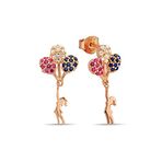 Argentum Concept K094701 Gümüş Rose Balonlu Kız Küpe