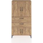 Arges Dolap 2 Raflı 4 Çekmeceli 2 Kapaklı 88X30X163 Çam-Çam - Atlas Çam