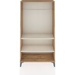 Arges Dolap 2 Raflı Kapaklı Tek Askılı 88X30X163 Çam-Aytaşı - Atlas Çam