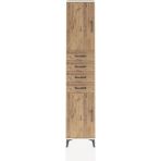 Arges Dolap 3 Raflı 4 Çekmeceli 2 Kapaklı 44X30X221 Aytaşı-Çam - Krem