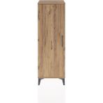 Arges Dolap 3 Raflı Tek Kapaklı 44X30X134 Çam-Çam - Atlas Çam
