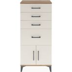 Arges Dolap 4 Çekmeceli 2 Kapaklı 60X30X134 Çam-Aytaşı - Atlas Çam