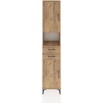 Arges Dolap 4 Raflı 2 Çekmeceli 2 Kapaklı 44X30X221 Çam-Çam - Atlas Çam