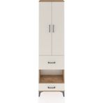 Arges Dolap 4 Raflı 2 Çekmeceli 2 Kapaklı 60X30X221 Çam-Aytaşı - Atlas Çam
