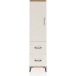 Arges Dolap 4 Raflı 2 Çekmeceli Tek Kapaklı 44X30X182 Çam-Aytaşı - Atlas Çam