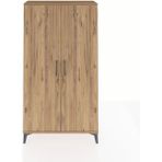 Arges Dolap 4 Raflı 2 Kapaklı 88X30X163 Çam-Çam - Atlas Çam