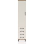 Arges Dolap 4 Raflı 4 Çekmeceli Tek Kapaklı 44X30X221 Çam-Aytaşı - Atlas Çam