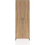 Arges Dolap 5 Raflı 2 Kapaklı 88X30X243 Çam-Çam - Atlas Çam