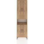 Arges Dolap 5 Raflı 4 Kapaklı 60X30X221 Çam-Çam - Atlas Çam
