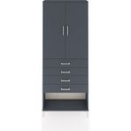 Arges Dolap 88X30X221 Antrasit-Antrasit