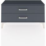 Arges Şifonyer 2 Çekmeceli 88X30X48 Antrasit-Antrasit