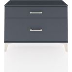 Arges Şifonyer 2 Çekmeceli 88X30X64 Antrasit-Antrasit