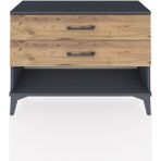 Arges Şifonyer 2 Çekmeceli 88X30X64 Antrasit-Çam