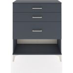Arges Şifonyer 3 Çekmeceli 88X30X106 Antrasit-Antrasit